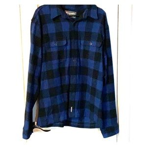 Men’s Abercrombie and Fitch navy flannel size L